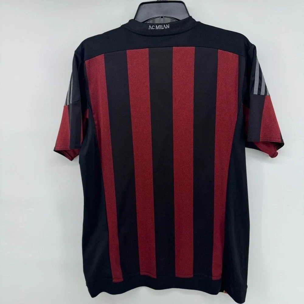 adidas AC Milan Fly Emirates ClimaCool Soccer Jersey Red Black Size M (US) - Picture 11 of 12